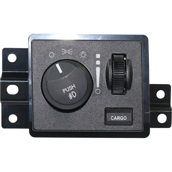 New 6-prong Headlight Switch Compatible With Dodge Ram Ram 2500 ST 6 Cyl 5.9L Durango Limited Hybrid 8 Cyl 5.7L Dakota ST 6 Cyl 3.7L 2005-2011 By 68019456AC 56049637AD