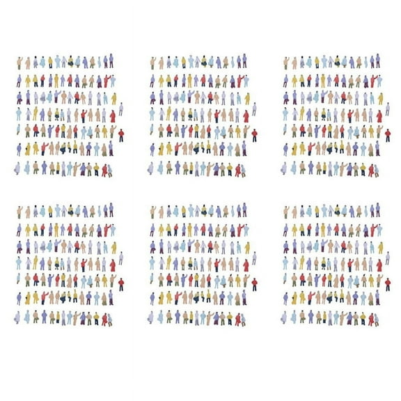 New 600pcs Painted Model Train People Figures Scale N (1 to 150)