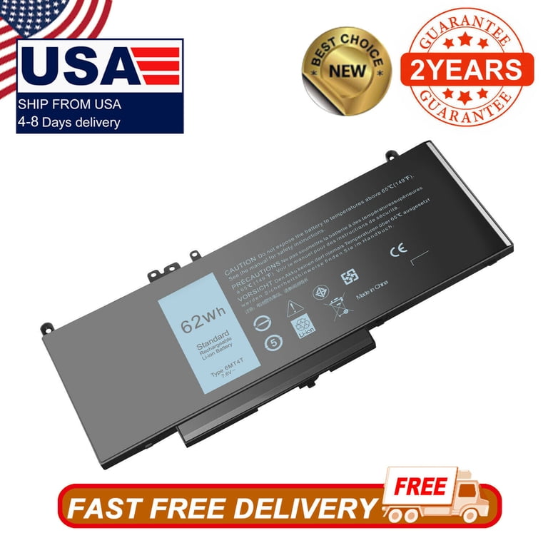 Wikinu Laptop Battery Dell Latitude 6MT4T 62WH 7.6V 4-CELL E5470 E5570
