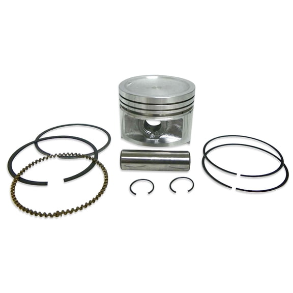 Piston Kit 1mm Oversize 66.50mm Bore Compatible with 1980-2002 Honda XR200R XR200 1984-1986 ATC200S 1980-1983 ATC185 XR185 195cc Air-Cooled OHC 4-Stroke Rings Pin 13101-958-671
