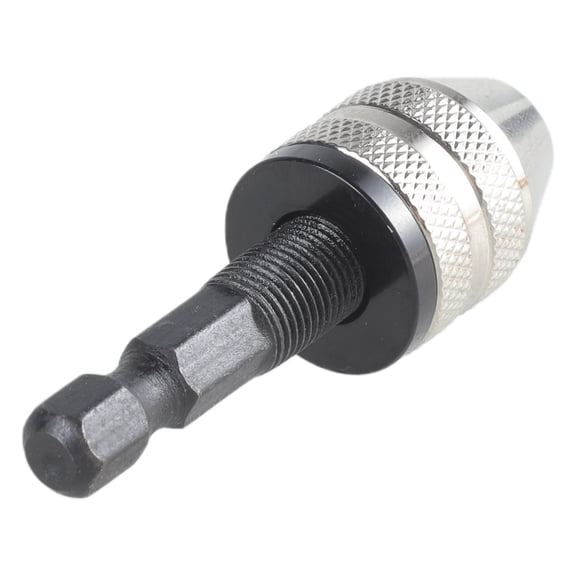 New 6mm 1/4" Keyless Drill Bit Chuck Hex Shank Quick Change Adapter Converter