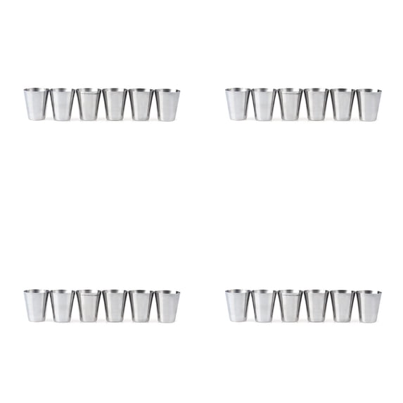 New 6pcs Stainless Steel Cup Drinking Coffee Tea Tumbler Camping Mug