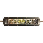 6 Inch Single Row LED Light Bar Compatible with Trucks Trailers Marine Boats Industrial Equipment Agricultural Off-Road 30W 3400 Lumens 12-24V IP68 Compact 7 Inch 1.5 Deep