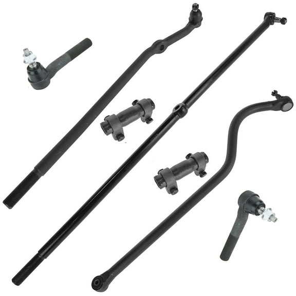 New 7 Piece Track Bar Tie Rod Drag Link Suspension Kit Set for Dodge Ram Truck 4WD Fits select: 2000-2001 DODGE RAM 1500, 2000-2002 DODGE RAM 2500