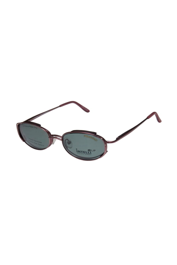New 717 Womens/Ladies Designer Full-Rim Plum Frame Demo Lenses 49-17-135 Sunglass Lens Clip-Ons Rhinestones Flexible Hinges Eyeglasses/Eyeglass Frame