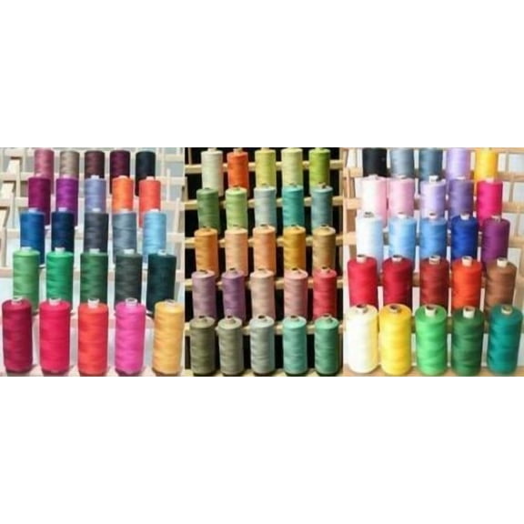 New 75 3Ply Sewing Quilting Serger Threads 1100Yards & Rack