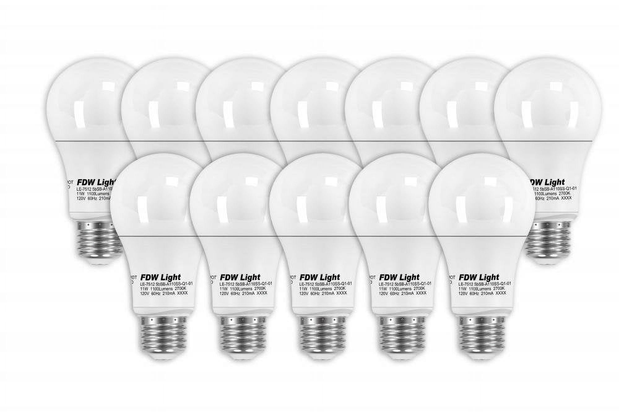 New 75 Watt Equivalent SlimStyle A19 LED Light Bulb 2700K 12 Pack