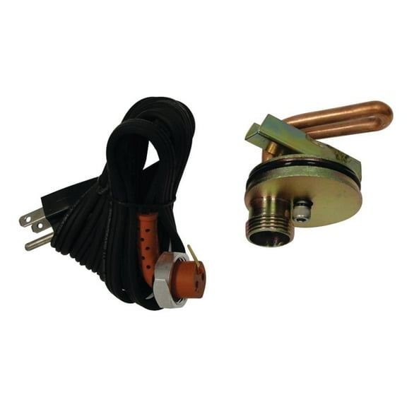 Diesel Block Heater Compatible with Case 580K 580E 580L Backhoe Loader 480E 480F 590 Construction Equipment 750 Watt 120 Volt 2-1/4 Inch Freeze Plug 196803A1 Axial-Flow Patriot Maxxum
