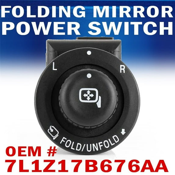 New 7L1Z-17B676-AA For Ford F150 F250 Power Fold Side View Mirror Switch Control