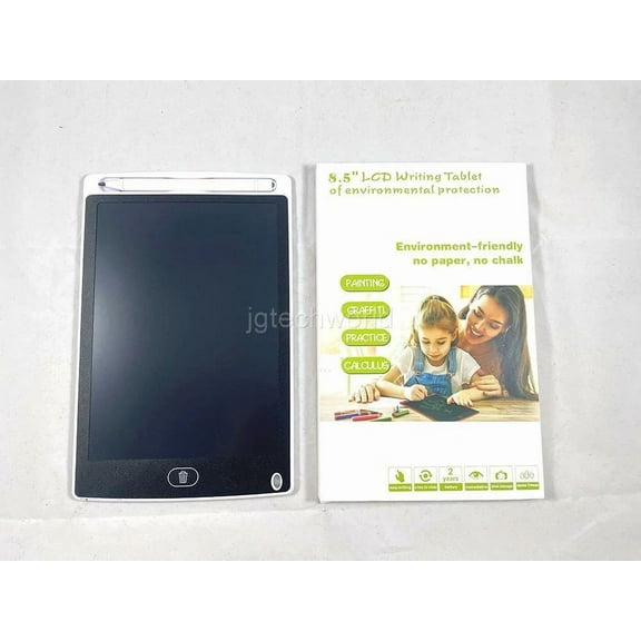 New 8.5" Lcd Digital Writing Drawing Pad Board Notepad Sketch Paperless White