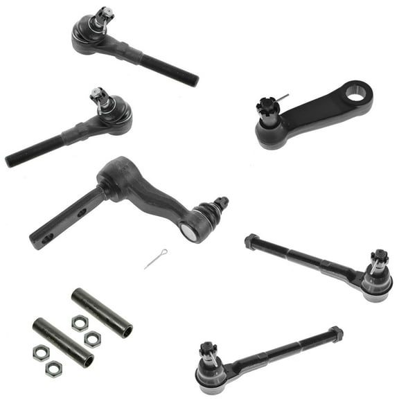 New 8 Piece Kit Tie Rod End Adjusting Sleeve Pitman Idler Arm for Ford Lincoln 2WD Fits select: 1997-2003 FORD F150, 1997-2002 FORD EXPEDITION