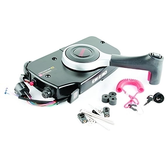 Side Mount Throttle Shift Control Box 8-Pin Compatible with 2012-2021 Suzuki DF9.9 DF15 DF20 DF25 DF30 4-Stroke 2 3-Cyl Outboard 67200-93J51 67200-93J01