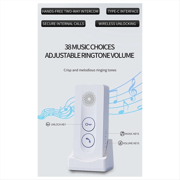 New 800M Long Distance Outdoor Doorbell Wireless Intercom Door Phone Unlocking Two-Way Intercom 433MHz A