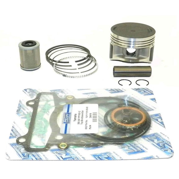 New 83mm Bore Top End Rebuild Kit Compatible With Yamaha Big Bear Hunting 350cc 1999 Raptor 350cc 2004-2013 Grizzly Hunting 350cc 2014 350cc Engine By 54-540-10