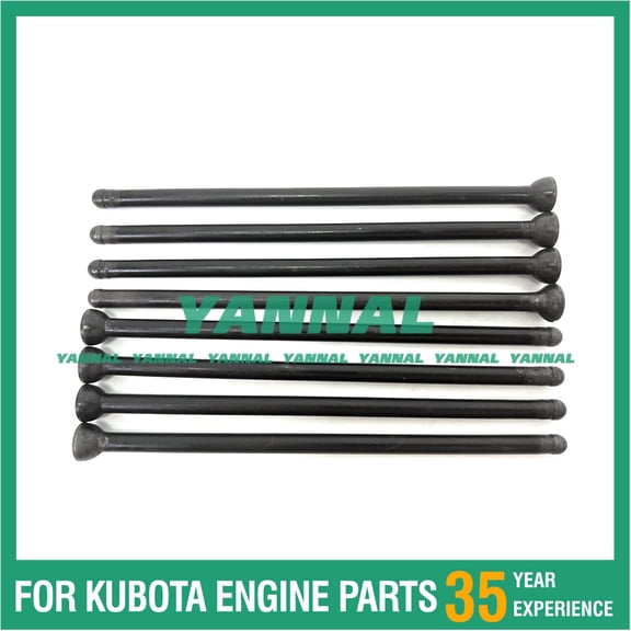New 8PCS Valve Push Rod For Kubota V2203 V2403 Engine Parts