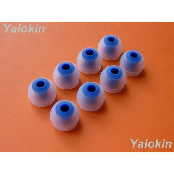 BUTTERFLY- New 8Pcs Large Size (C-Bl) Replacement Comfort Eartips Adapters For Jaybird X3