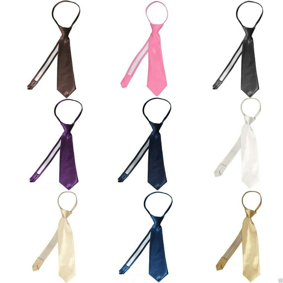 New 9 color satin zipper necktie formal tuxedo Vest Holiday Party suit Size:S-20