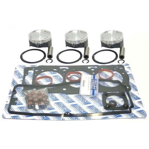 Top End Rebuild Kit Compatible with 2003-2006 Sea-Doo 1503cc S/C PTFE GTX LTD S/C Challenger 180 PWC 99.96mm Std Rotax 4-TEC Supercharged 3-Cyl 4-Stroke Rings Gaskets Wrist Pin Circlips