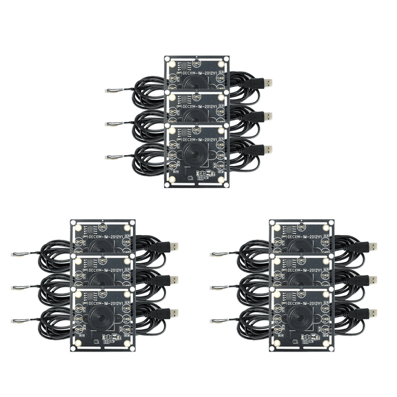 New 9Pcs 100 Degree Camera Module 1MP OV9732 1280x720 USB Free Driver Manual Focus, with 2 Meter Cable for WinXP/7/8/10,9 x 100 Degrees OV9732 Camera Module 9 x 2m USB Cable