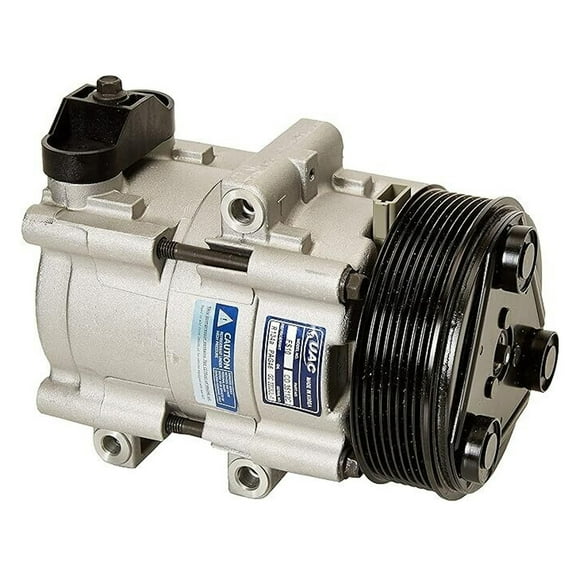 A/C Compressor Compatible with 1999-2007 Ford F-250 Super Duty 6.0L Powerstroke V8 Diesel F-350 FS10 8-Groove Clutch R-134a PAG 46 12V Direct Fit Bolt On New Replaces 5C3Z19V703AA