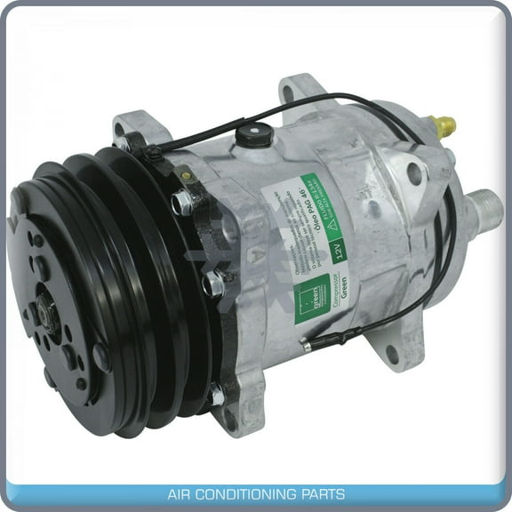 New A/C Compressor Sanden SD508 & H14 - 12V - 2 Groove - HRZ Exit