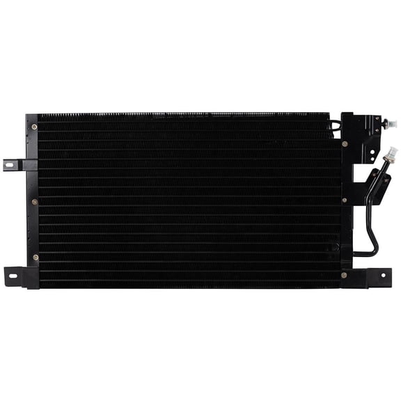 A/C Condenser Compatible with 1996 Ford Taurus GL LX SE SHO 3.0L V6 3.4L V8 Mercury Sable GS LS 3.0L V6 Sedan Wagon Serpentine Aluminum Quick Connect Direct Fit New Replaces F6DZ19712A