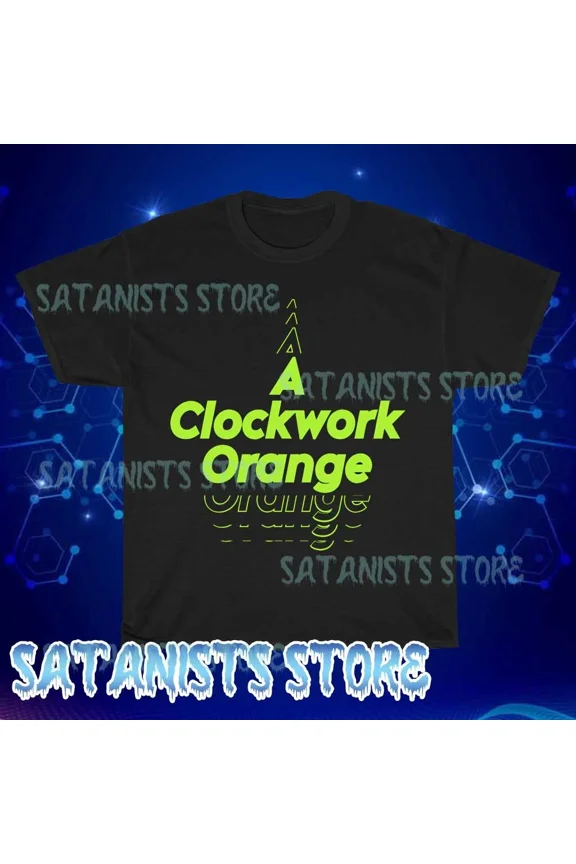 New A CLOCKWORK ORANGE Men's Black T-shirt 1 Funny Size S to 5XL