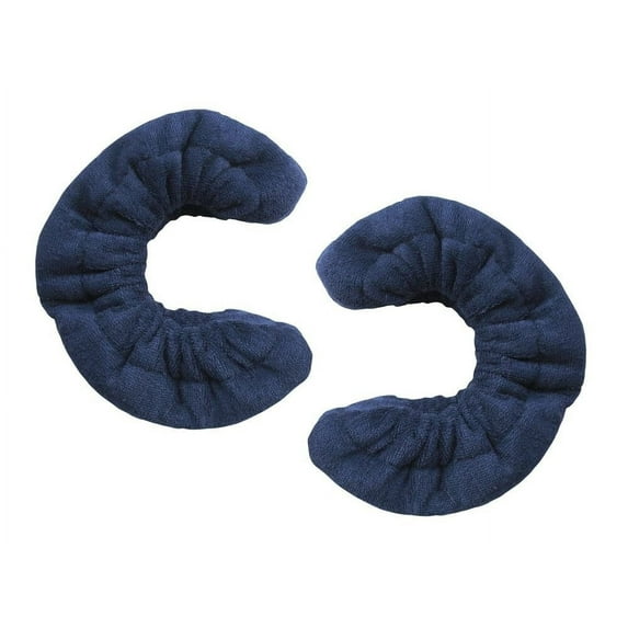New A&R Ice Hockey Figure Skate Terry Cloth Blade Covers Soaker Guards Navy Blue