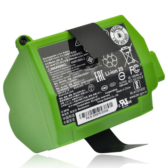 New ABL-B Replacement Sweeper Rechargeable Li-ion Battery for iRobot Roomba S9 9150 + S9+ 9550 Robot Vacuum Series 4INR19/65-2 14.4V 3300mAh/48WH