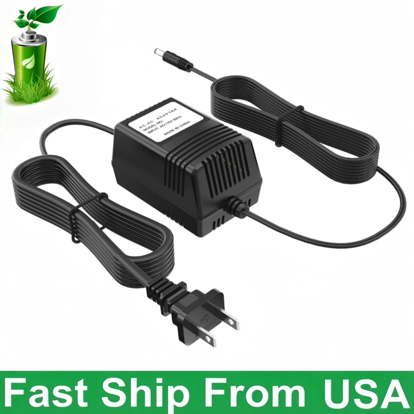 New AC / AC Adapter Compatible with Behringer Tube Ultragain MIC200 MIC100 Vacuum Modeling Mic Preamp Power Supply Cord Cable PS Wall Home Charger Mains PSU