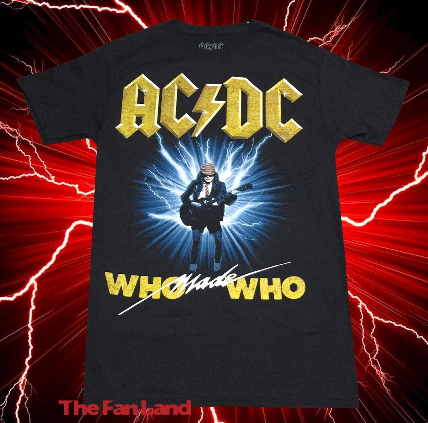 New AC/DC Who Made Who 1986 Maximum Overdrive Mens Classic Vintage T ...