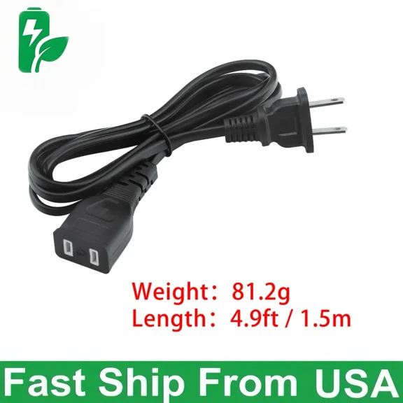 New AC Power Cord 120V AC Charger Outlet Plug Cable Compatible with PowerStation PSX PSX2 PS X2 Power Station Battery Jump Starter Air Compressor