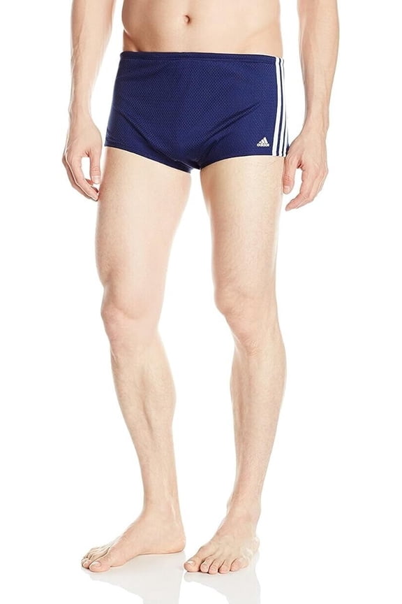 New ADIDAS Men's Mesh Drag Swim Briefs Suit Trunks Navy 24