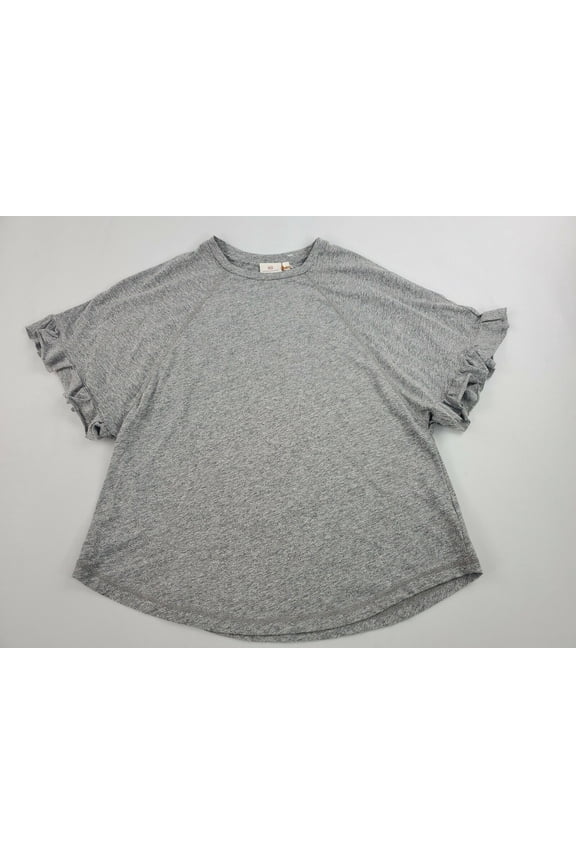 New AG ADRIANO GOLDSCHMIED women tee t-shirt MTY70605 SDH gray sz S $118