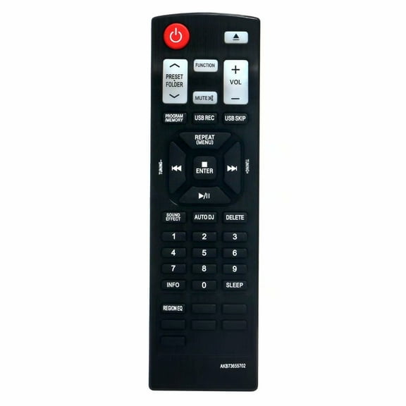 New AKB73655702 Replaced Remote Conrol for LG Mini Hi-Fi System CMS4530F CM4330 CMS4330F CMS4530W
