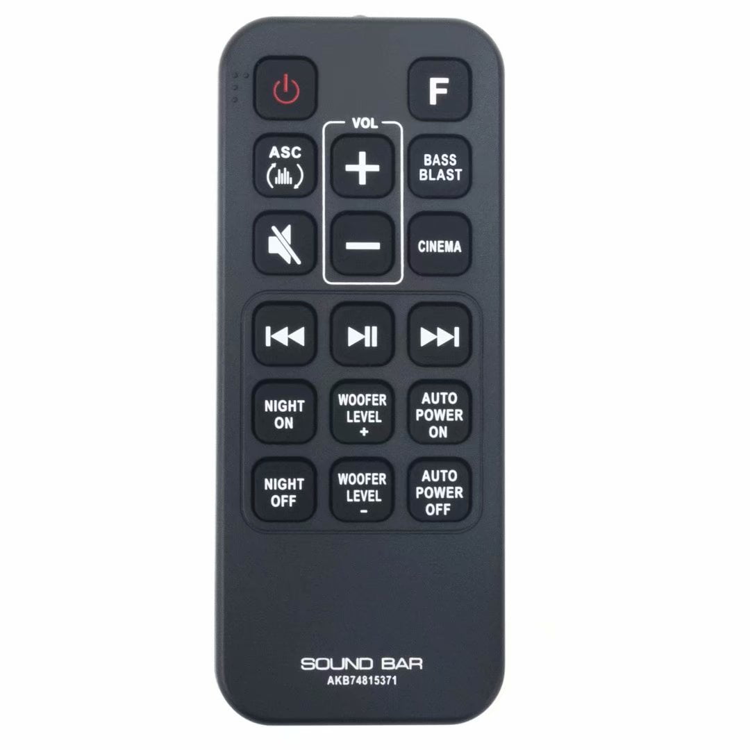 PerFascin AKB74815371 Remote Control for LG Sound Bar SJ3 SJ4 - Walmart.com