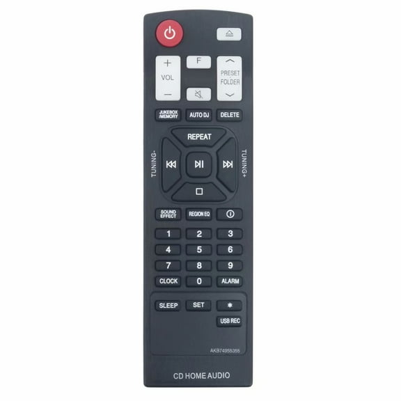 New AKB74955355 Replaced Remote Control for LG Mini Hi-Fi CJ87 CJS88 CM4590 CJS45F CJS45W