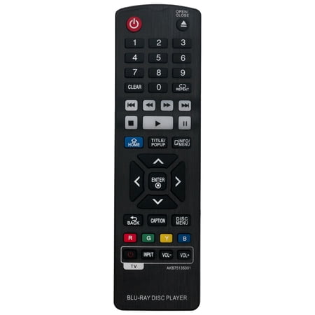 New AKB75135301 Replace Remote Control fit for LG Blu-ray Disc DVD Player