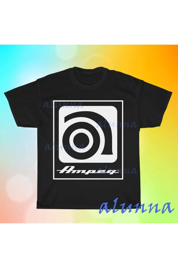 New AMPEG Amps Bass Amp Guitar Men's Black T-shirt 1 Funny Size S to 5XL