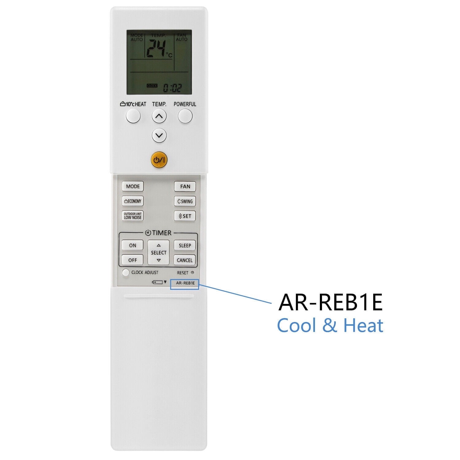 New AR-REB1E For FUJITSU Air Conditioner Remote Control AR-REY1U AR ...