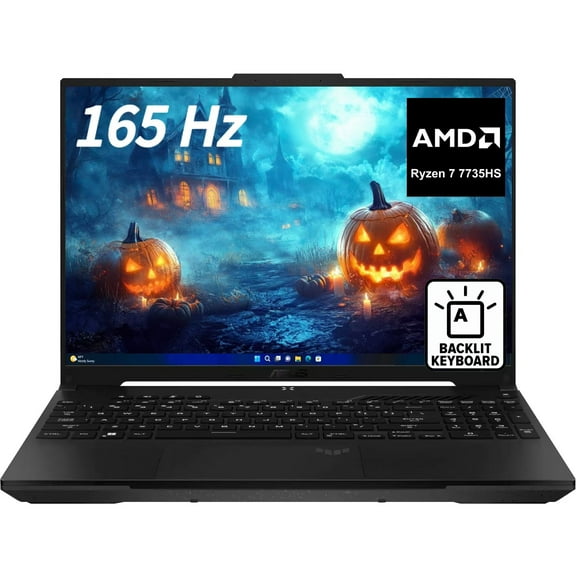 New ASUS TUF Gaming A16 16" FHD 165Hz Gaming Laptop,AMD Ryzen 7 7735HS ,16GB DDR5 ,1TB PCIe SSD,Radeon RX7700S,Backlit KB, OFF BLACK