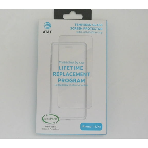 New AT&T ULTRA-FRESH Glass Screen Protector for iPhone 11/iPhone XR 6.1"