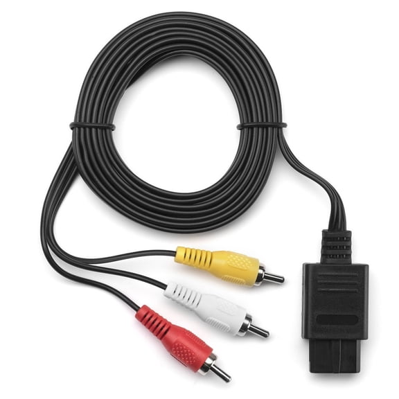 New AV Audio Video Cable for Slim PlayStation PS1 PS2 PS3 6FT Ultra Thick Flexible with Color Coded Connectors RCA A/V
