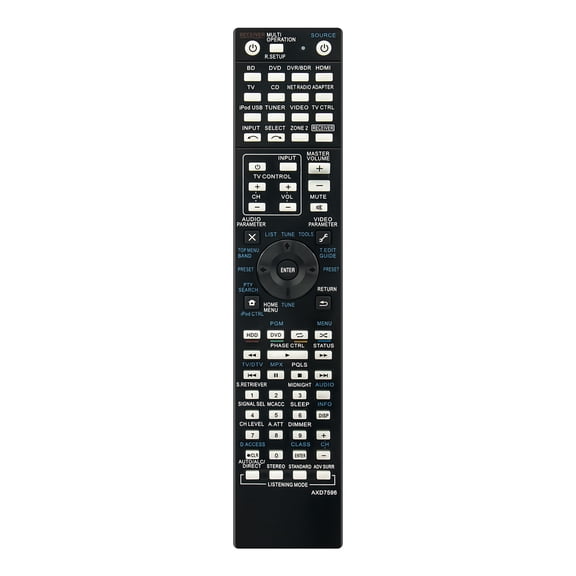 New AXD7596 Replace Remote Control Fits for Pioneer AXD7596 AV Receiver SCLX75 VSX918V VSX1020K