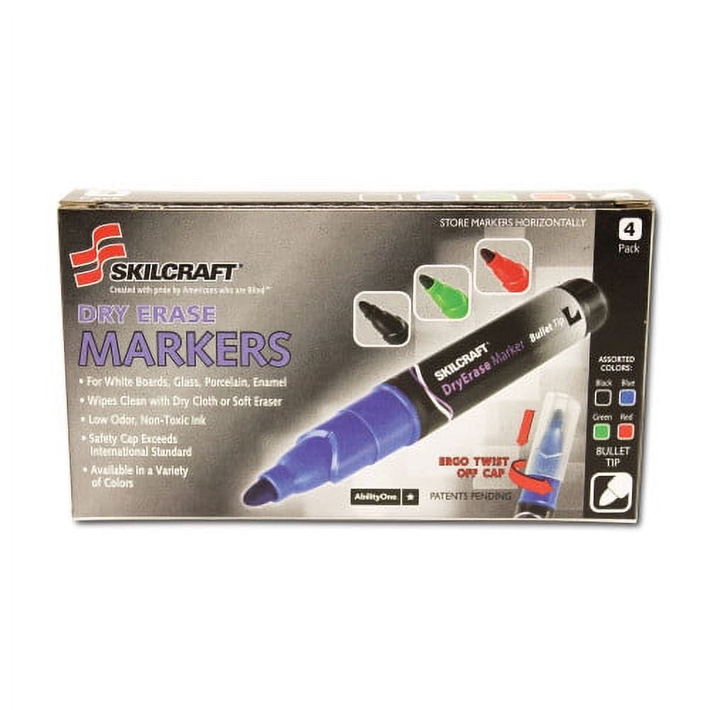 New AbilityOne 7520013837950 SKILCRAFT Dry Erase Marker, Medium Bullet