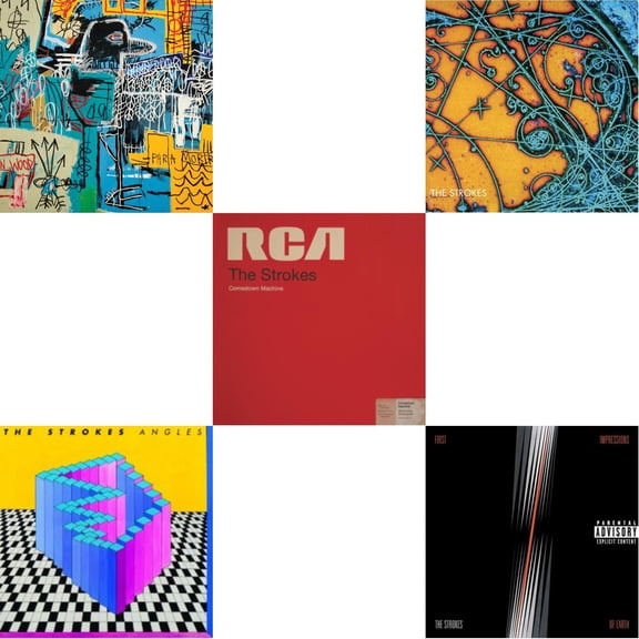 Is This It & New Abnormal (180G/Clear Apet Slipcase/Dl Insert) & First Impressions Of Earth & Angles (Gatefold) & Comedown Machine [LP Vinyl Bundle]
