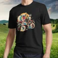 thumbnail image 1 of New Abstract Vintage Car collage motive Logo American T-Shirt Funny S to 5XL, 1 of 2