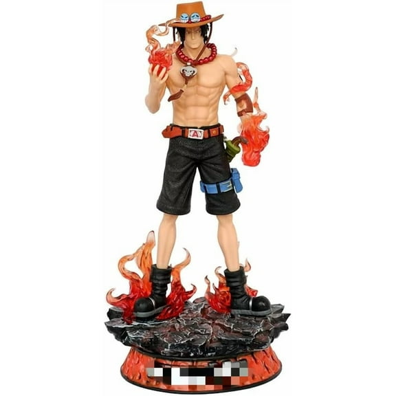New Ace Figures, Flame Ace Statue 24cm/9.4inch Anime Characters Decoration Craft Gift Action Figure Ornament for Fans