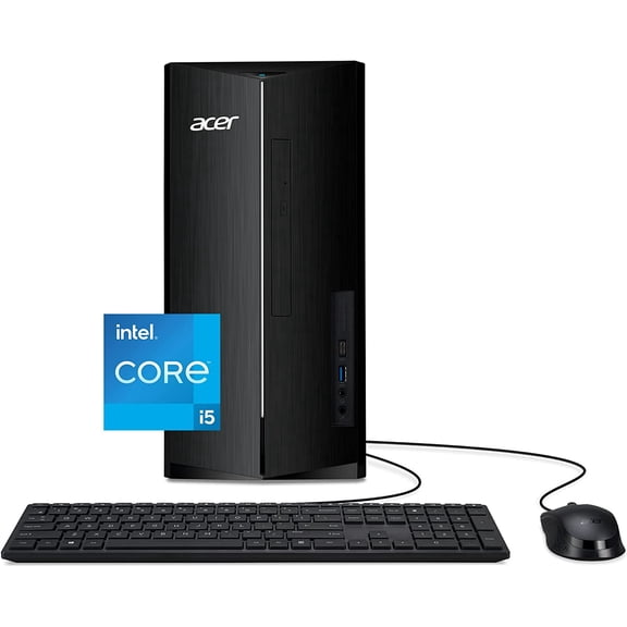 New Acer Desktop Computer Aspire TC-1780-UA93,13th Gen Intel Core i5-13400 10-Core Processor,16GB DDR4 RAM,512GB NVMe SSD,USB,HDMI,Wi-Fi 6,Bluetooth 5.3 ,Windows 11 Home,Black