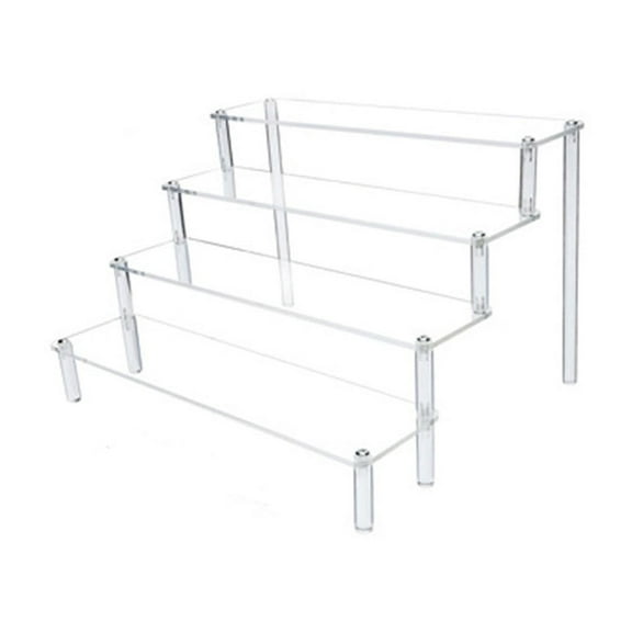 New Acrylic Transparent Figurine Display Shelf With Stepped Design